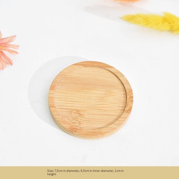 bamboo plant pot tray Handmade eco-friendly  Home decor - Image 2