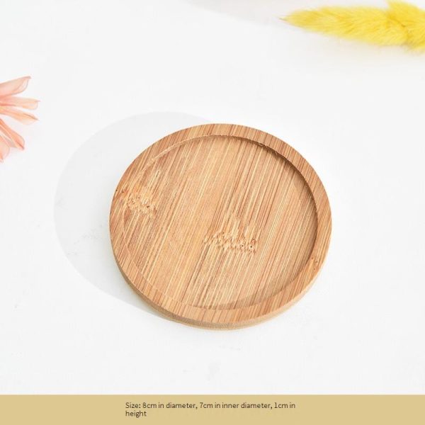 bamboo plant pot tray Handmade eco-friendly  Home decor - Image 3