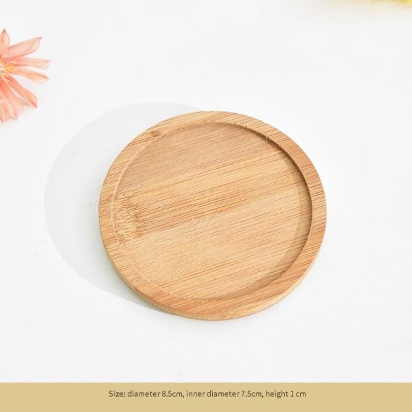 bamboo plant pot tray Handmade eco-friendly  Home decor - Image 4