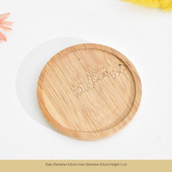 bamboo plant pot tray Handmade eco-friendly  Home decor - Image 6