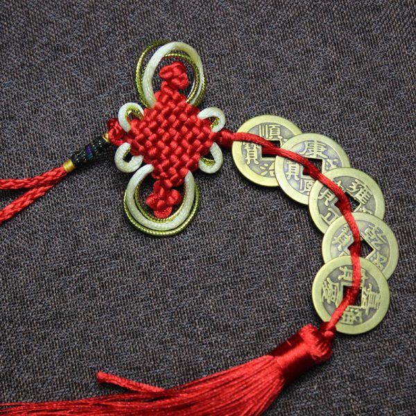 Chinese Knot Feng Shui Car Pendant Gourd and copper coin pendant - Image 3