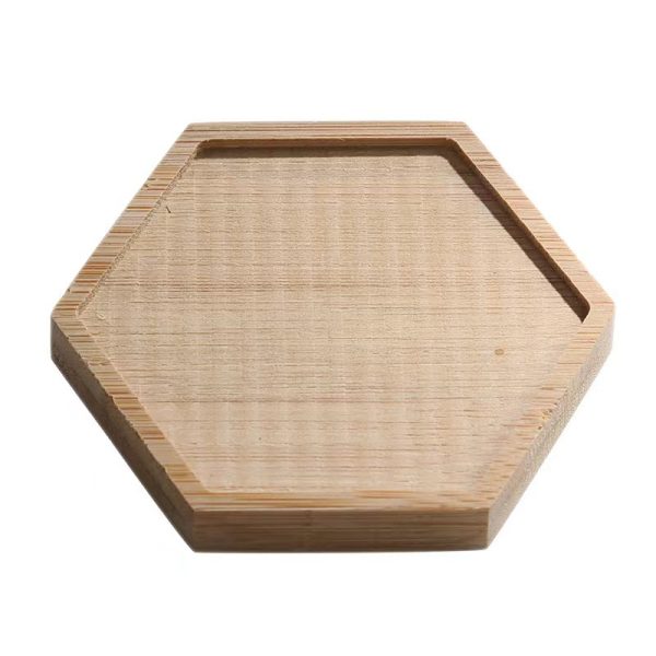 bamboo plant pot tray Handmade eco-friendly  Home decor - Image 10