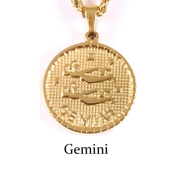 Gold-plated 12 zodiac personalized necklace - Image 2