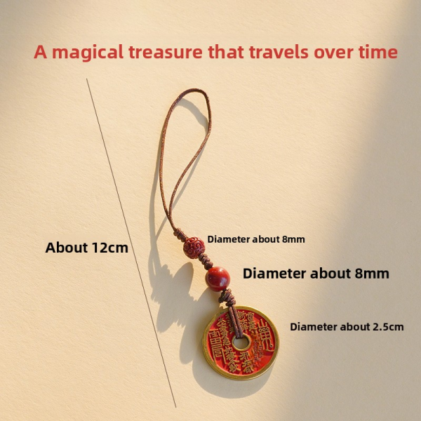 Chinese Feng Shui Cinnabar Dancing Lion Blessing Hanging Ornament – Traditional Good Luck Charm - Image 3